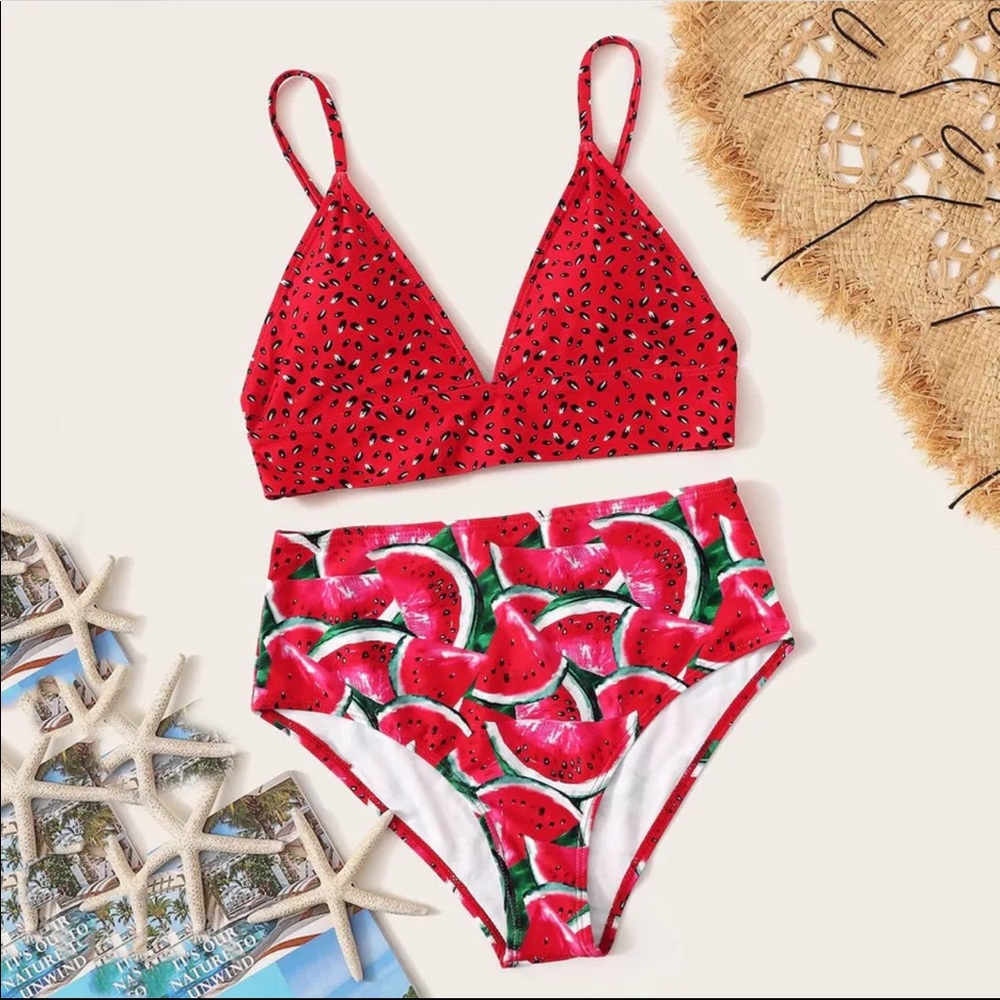SALE! 🚨 Watermelon High Waisted Bikini Swimsuit